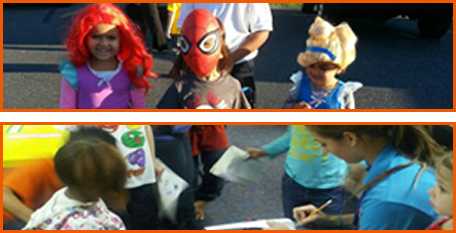 Children in Costume and Children with Staff